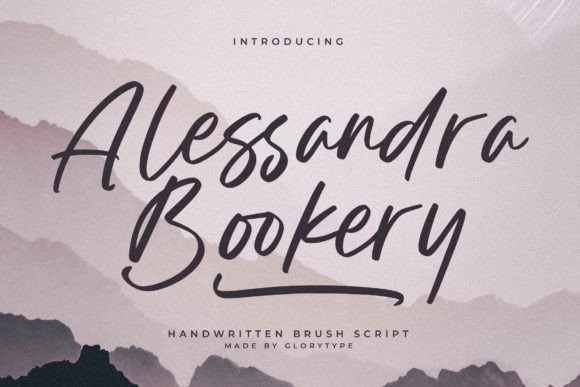 Alessandra Bookery: Elevating Editorial Design with a Handwritten Brush Script Font
