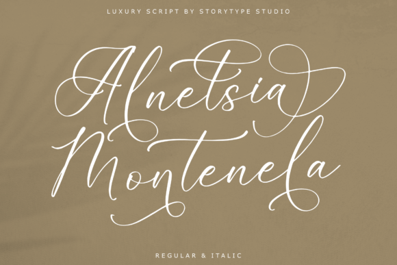 Alnetsia Montenela: A Luxurious Script Font for Elegant Editorial Design