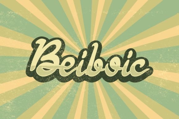 Beiboic: A Joyful Handwritten Font for Creative Branding Projects