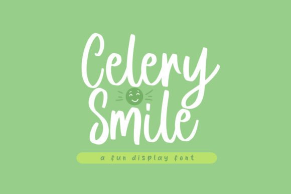 Celery Smile: A Playful Script Font for Handmade Labels, Invitations, and More
