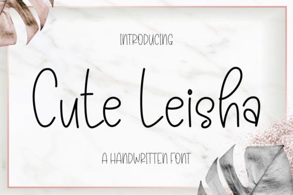 Cute Leisha: A Handwritten Font That Elevates Web Design