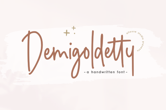 Demigoldetty: A Handwritten Font for Modern Web Design and Digital Branding