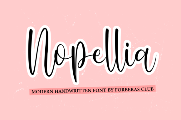 Elegant Branding with the Nopellia Handwritten Font