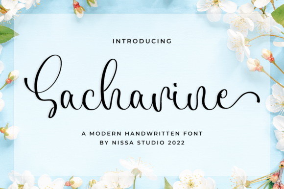 Elegant Handwritten Font for Business Branding: Sacharine
