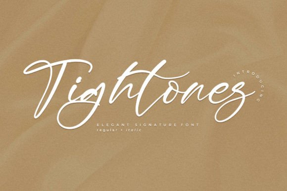 Elegant Typography with Tightones: A Signature Script for Editorial Design