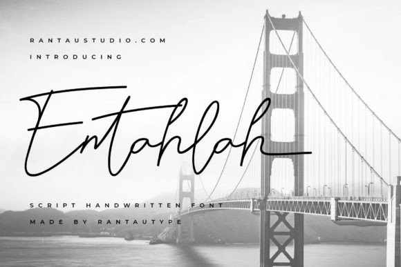 Entahlah Font: Elevating Web Design with a Clean Script Touch