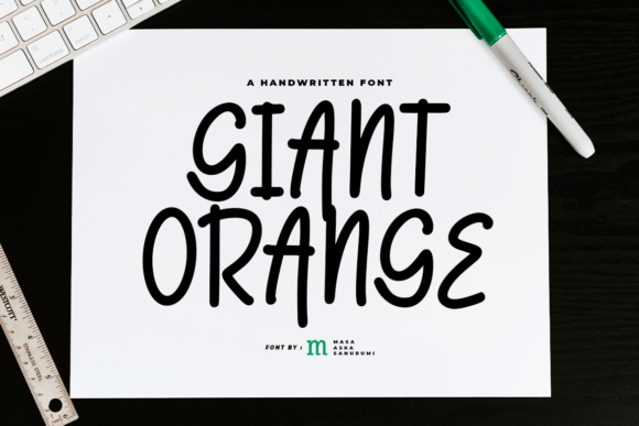 Giant Oranges: A Playful Script Font for Modern Marketing Visuals