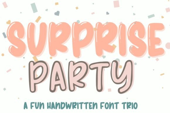 h1>Surprise Party Trio: A Bubbly Handwritten Font for Creative Makers and Sellers