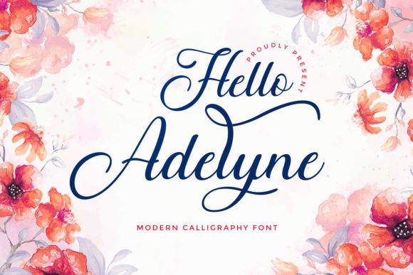 Hello Adelyne: A Modern Script Font for Impactful Digital Marketing