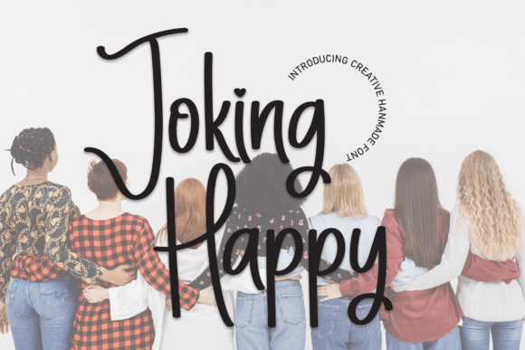 Joking Happy: A Friendly Handwritten Font for Branding Projects