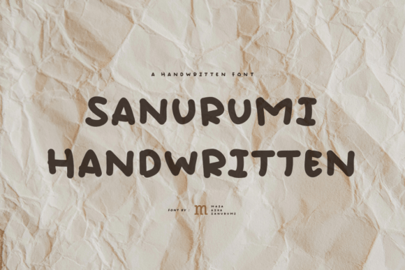 Sanurumi Handwritten: A Stylish Script Font for Modern Editorial Design