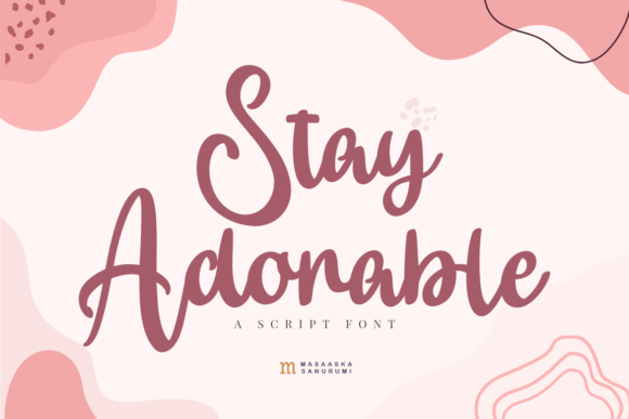 Stay Adorable: A Modern Script Font That Elevates Brand Identity