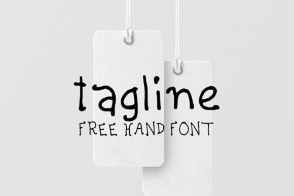Tagline: A Friendly Handwritten Font for Warm Brand Identities