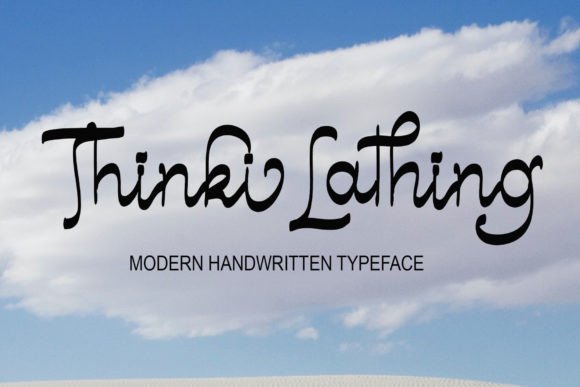 Thinki Lathing: A Handwritten Font for Modern Editorial Design