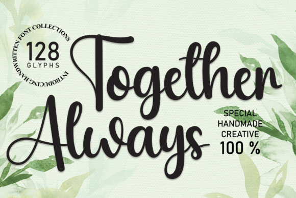 Together Always: A Script Amp Font for Modern Branding Projects