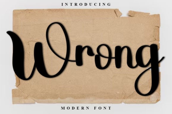 Wrong: A Fresh Handwritten Script Font for Modern Campaign Design